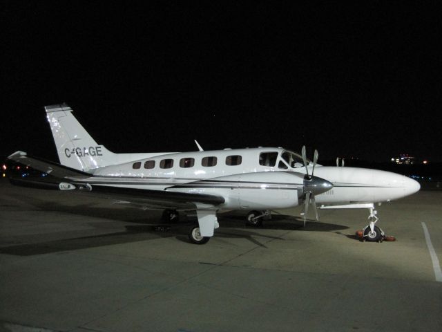 Cessna Conquest 2 (C-GAGE) - Arrival at Washington Dulles KIAD Fall 2012.