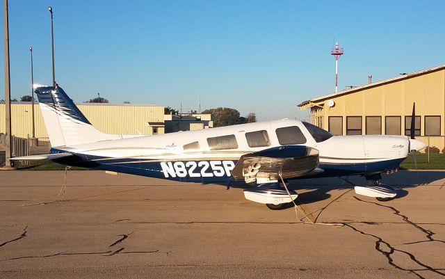 Piper Saratoga (N8225P) - Whiteside County Airport 23 October 2021. An early morning shot of this sharp looking Saratoga on the ramp at SQI.br /Gary C Orlando Photo 