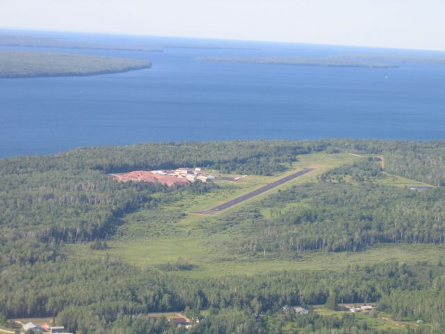 Piper Cherokee (N4017F) - 3000ft Madeline Island Airport in the Apostle Islands (Northern Wisconsin). Go visit! It is an awesome little island. Especially when it is warm.