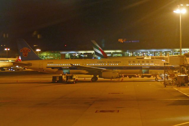 Airbus A321 (B-6265) - 13th July 2015: China Southerns A321 with open load bays at Changi airport.