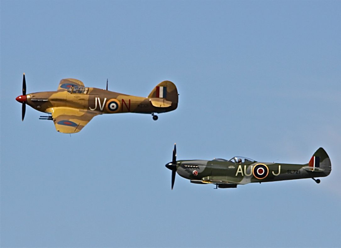 C-FTPM — - HAWKER HURRICANE Mk IV, SUPERMARINE SPITFIRE XVI @ VINTAGE WINGS OF CANADA