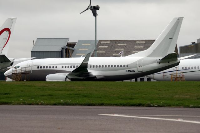 Boeing 737-500 (G-MADA) - Seen here on 27-Oct-18 having arrived on 27-Jun-18 for storage.