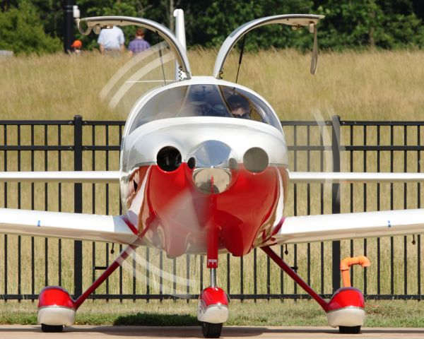 Cessna 400 (N2522F) - Preparing to depart the Become A Pilot Day at the Steven F. Udvar-Hazy National Air and Space Museum at Dulles International Airport in northern Virginia