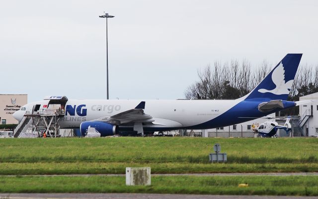 Airbus A330-300 (TC-MCZ) - mng cargo a330-243f tc-mcz loading cargo at shannon 6/11/17.