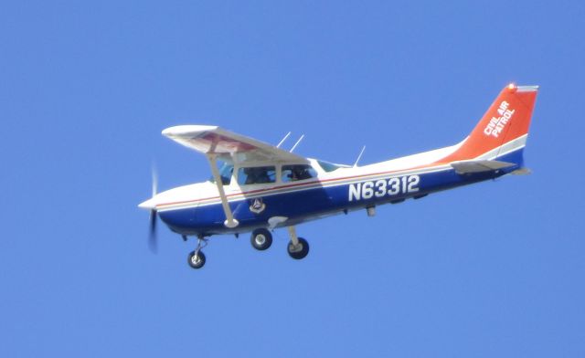 Cessna Skyhawk (N63312) - Shown here is this Civil Air Patrol Cessna Skyhawk aircraft off the coast of Monmouth NJ in the Winter of 2016.