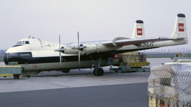 G-ATTC — - BEA Armstrong Whitworth AW650 Argosy 222 in April 1969 at Düsseldorf (EDDL)