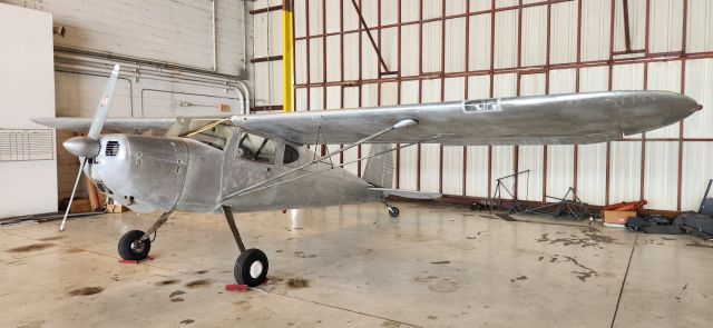 Cessna 140 (N76832) - N76832 prior to paint.