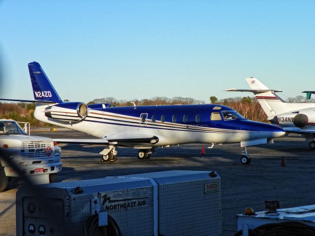 IAI Gulfstream G100 (N24ZD) - Down time on the GA ramp on a cold January afternoon.