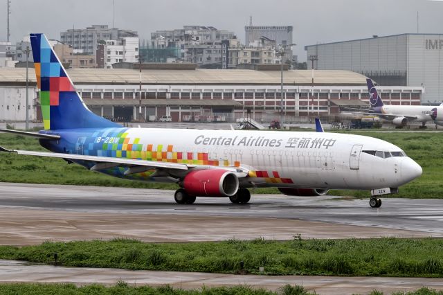 Boeing 737-800 (B-221V) - 18th June, 2025:  Holding short of runway 14 at Dhaka's Zia International Airport for departure to Kunming as flight 19 8838.