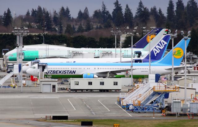 UK-67005 — - Uzbekistan Airways UK67005 at Paine Field February 21, 2013.