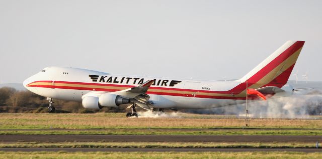 Boeing 747-400 (N403KZ) - kalitta air b747-481f n403kz landing at shannon from istanbul 26/1/20.