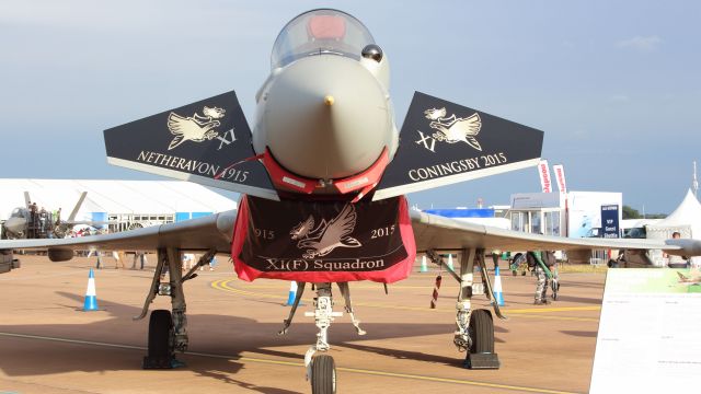 — — - RIAT 18 July 2015br /Typhoon FGR4 ZJ925 / DXI (XI Squadron Anniversary markings)