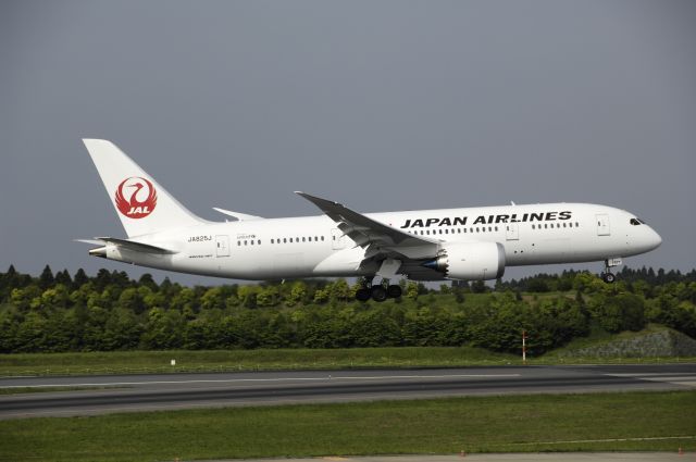 Boeing 787-8 (JA825J) - Final Approach to NRT Airport R/W16R on 2012/05/26
