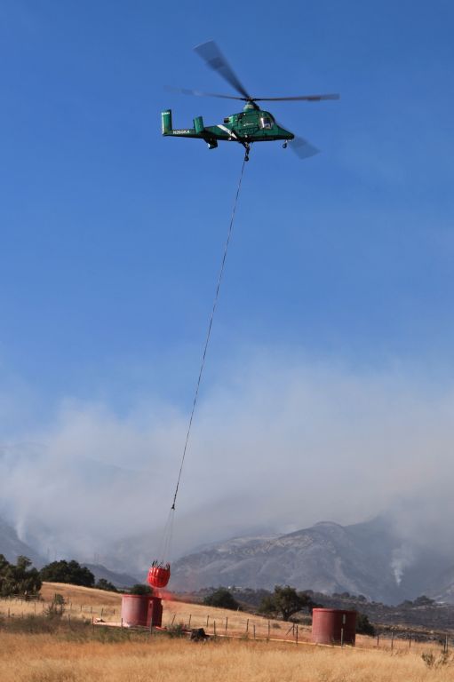 N265KA — - Picking up more Phos-Chek just off Hwy 154 in Santa Barbara during the Jesusita Fire