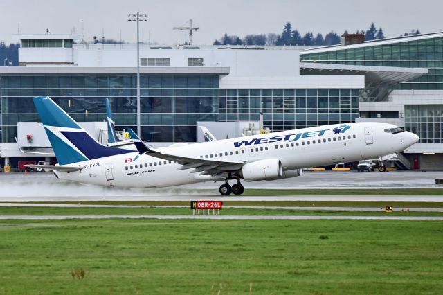 Boeing 737-800 (C-FYPB) - new plane with new maple leaf logo