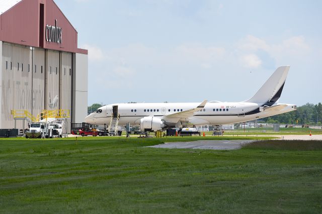 Airbus A220-100 (OE-LCJ) - Private A220/BCS1 being fitted out at Comlux Indy.