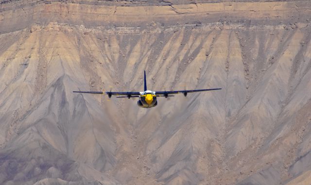 16-4763 — - "Fat Albert" with Grand Junction, Colorados Grand Mesas in the background