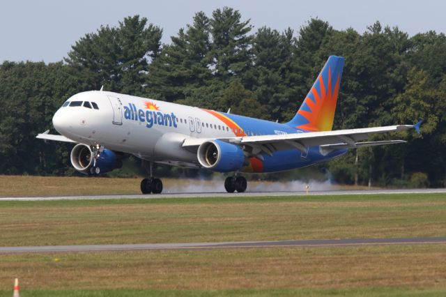 Airbus A320 (N277NV) - AAY2279 arriving KPSM (Portsmouth Int'l at Pease, NH)  from KSFB (Orlando, FL)
