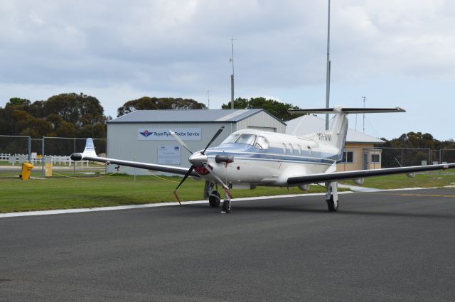 Pilatus PC-12 (VH-NWI) - VH-NWI at Flinders, Feb 2016