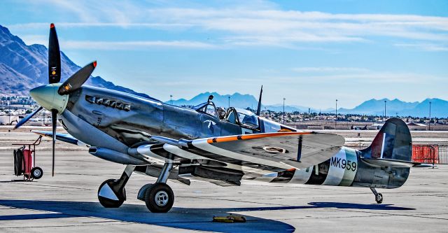 SUPERMARINE Spitfire (N959RT) - N959RT 1944 Supermarine Spitfire LF MK IXC MK 959 s/n 959 - Aviation Nation 2017br /Las Vegas - Nellis AFB (LSV / KLSV)br /USA - Nevada, November 11, 2017br /Photo: TDelCoro