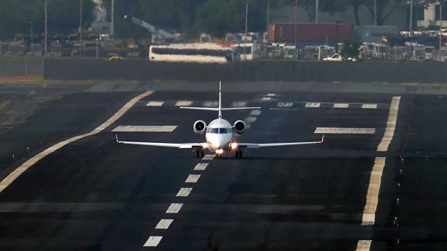 IAI Gulfstream G200 (N797M) - Takeoff run Rwy 01.