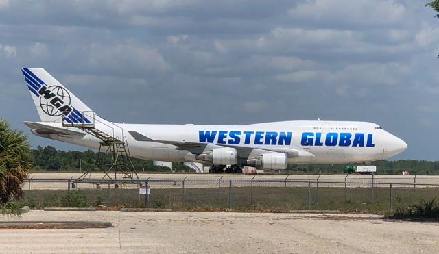 Boeing 747-400 (N356KD) - Amazing Western Global 747 parked at its home airport.br /Photo Taken 3/28/21.