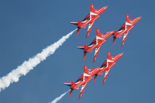 — — - Red Arrows at RIAT 2013.