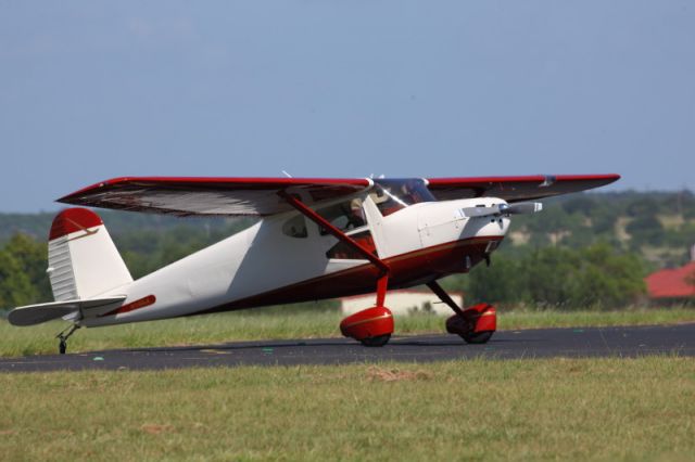 Cessna 140 (N140LA) - On the ramp in Breckenridge, Texas