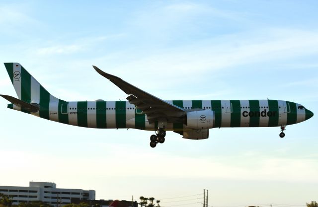 Airbus A330-900 (D-ANRK) - A Condor A330-900neo Reg#D-ANRK"Arriving from Frankfurt(FRA/EDDF)They Condor Call the stripes "The Beach Towel Livery!