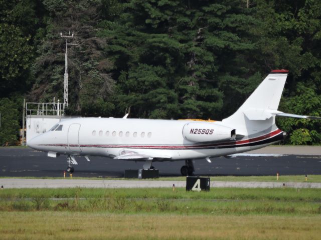 Dassault Falcon 2000 (N259QS) - Catching some Tarmac time is this Dassault Falcon 2000 in the Summer of 2015.