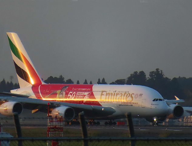 Airbus A380-800 (A6-EEV) - I took this picture on Sep 19, 2019.br /EK318/19Sep DXB-NRT