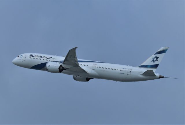 Boeing 787-9 Dreamliner (4X-EDC) - KSFO - March 14, 2020.....I didn't even know this 787-9 was at SFO when I got here, due to the South terminal added construction one can no longer see all of the Intl dock from the Tram. Pure luck to be on the Tram Shuttle platform open view area...when this El Al 787-9 departed 28LR for TLV. Delv new Feb 2018 ( 38086 Ln 666 ), now shows stored as of June 2020. wow? (( I wonder when this jet was delivered at Everett, if anybody made the connection of 4X-EDC = Everett Delivery Center matched the reg?))