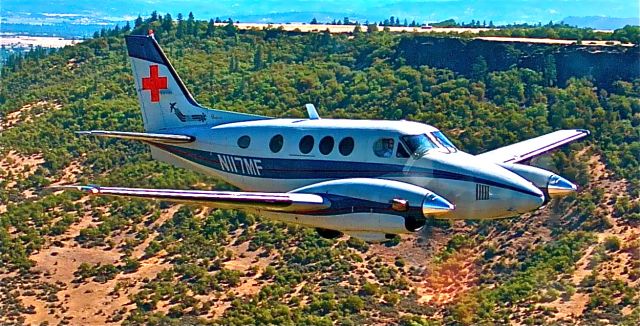 Beechcraft King Air 90 (N117MF) - Mercy Flights, Medford, Oregon.