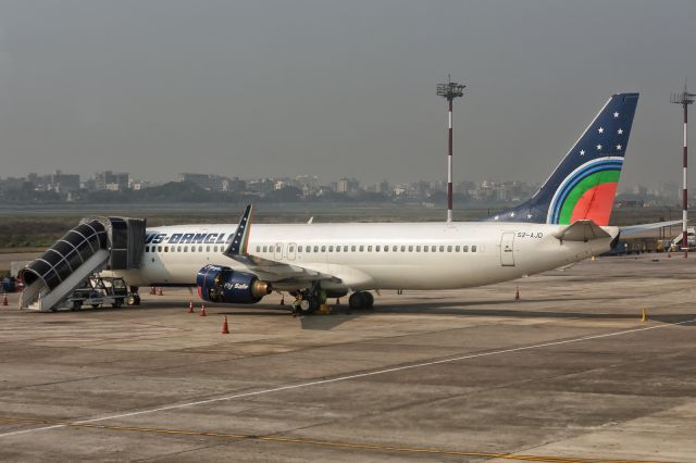Boeing 737-800 (S2-AJD) - 26th December, 2024: Parked on the apron at Dhaka's Zia International Airport prior to departure to Dubai as flight BS 341 later that afternoon. 
