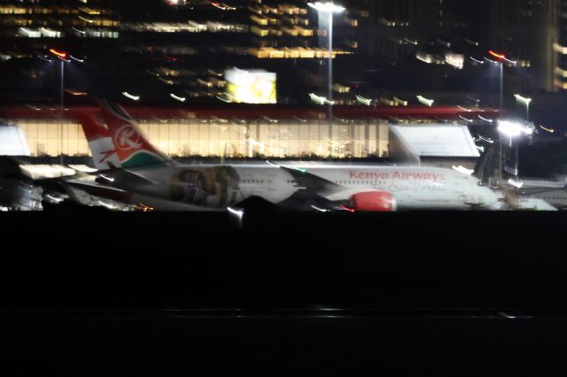 Boeing 787-8 (5Y-KZD) - Kenya Airways B788 in 'Come live the magic' livery at BOS after diverting from JFK due to weather. 