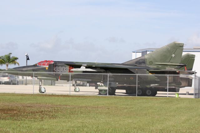 Cessna Skyhawk (N22ML) - Mig-23 (N223ML) sits on the ramp at SRQ