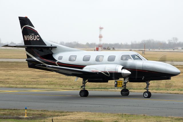 Swearingen Merlin 3 (N98UC) - A dreary day, but a nice catch! November 2013