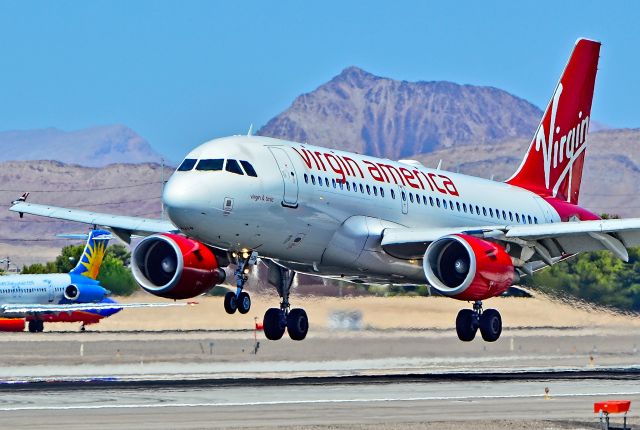 Airbus A319 (N525VA) - N525VA Virgin America 2007 Airbus A319-112 - cn 3324  "virgin & tonic" - Las Vegas - McCarran International Airport (LAS / KLAS)br /USA - Nevada, June 27, 2014br /Photo: Tomás Del Coro