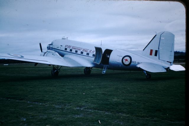 Douglas DC-3 (A65917) - RAAF dakota at Flinders Island on training sortee, circa 1957