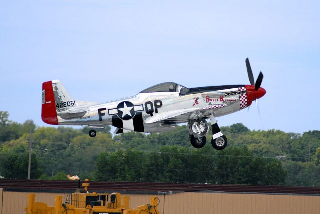 North American P-51 Mustang (NL68JR) - P-51 taking off at the Kansas City Air Show 2008.