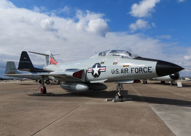 — — - F-101B Voodoo on display at the Air Mobility Command Museum at Dover AFB