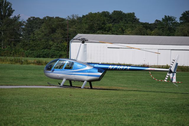 Robinson R-44 (N7187X) - Resting after a day of rides at thet 63rd Annual NC Apple Festival in Hendersonville, NC - 9/5/09