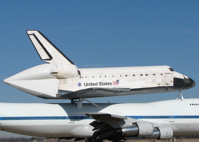 Boeing 747-200 (N911NA) - About to take off from Barksdale Air Force Base, Louisiana. Amazing to see these two aircraft this close up! A picture cant explain what its like to see this in person! Awesome,,,,just Awesome!!!