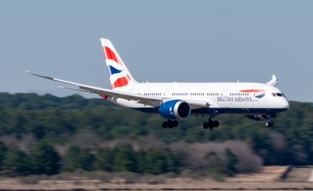 Boeing 787-8 (G-ZBGH) - British Airways Dreamliner arriving to RWY08R at KIAH 2/7/2021