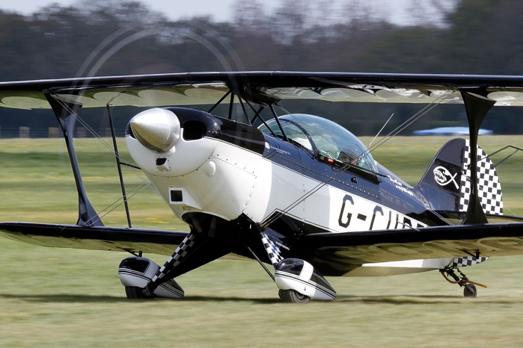 G-CUPP — - Aerotek Pitts S-2A Special G-CUPP [cn.2166]. At the grass strip Lashenden Headcorn Aerodrome in Kent England.