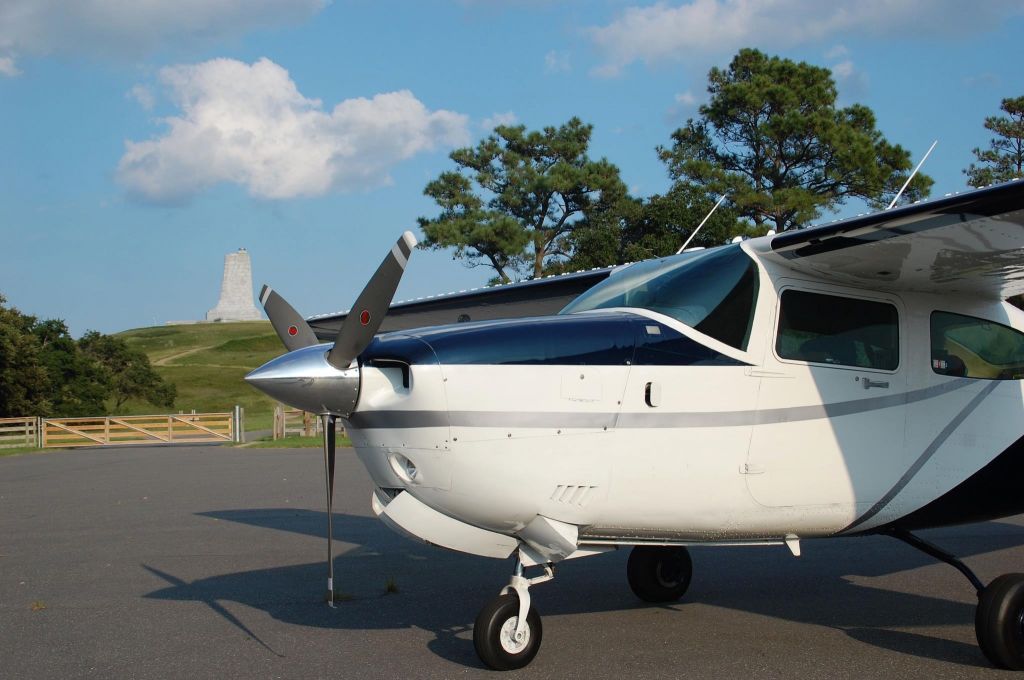 Cessna Centurion (N610KC) - This workhorse (and it’s pilot and camera operator) took a short detour to land at KFFA - Kitty Hawk, North Carolina.  It was just recently painted and was a beautiful and fun aircraft to fly.  