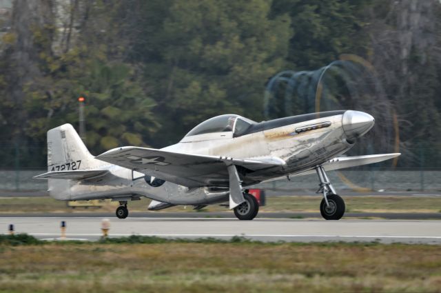 North American P-51 Mustang (N514DK) - Mustang Morning Vapor Trail