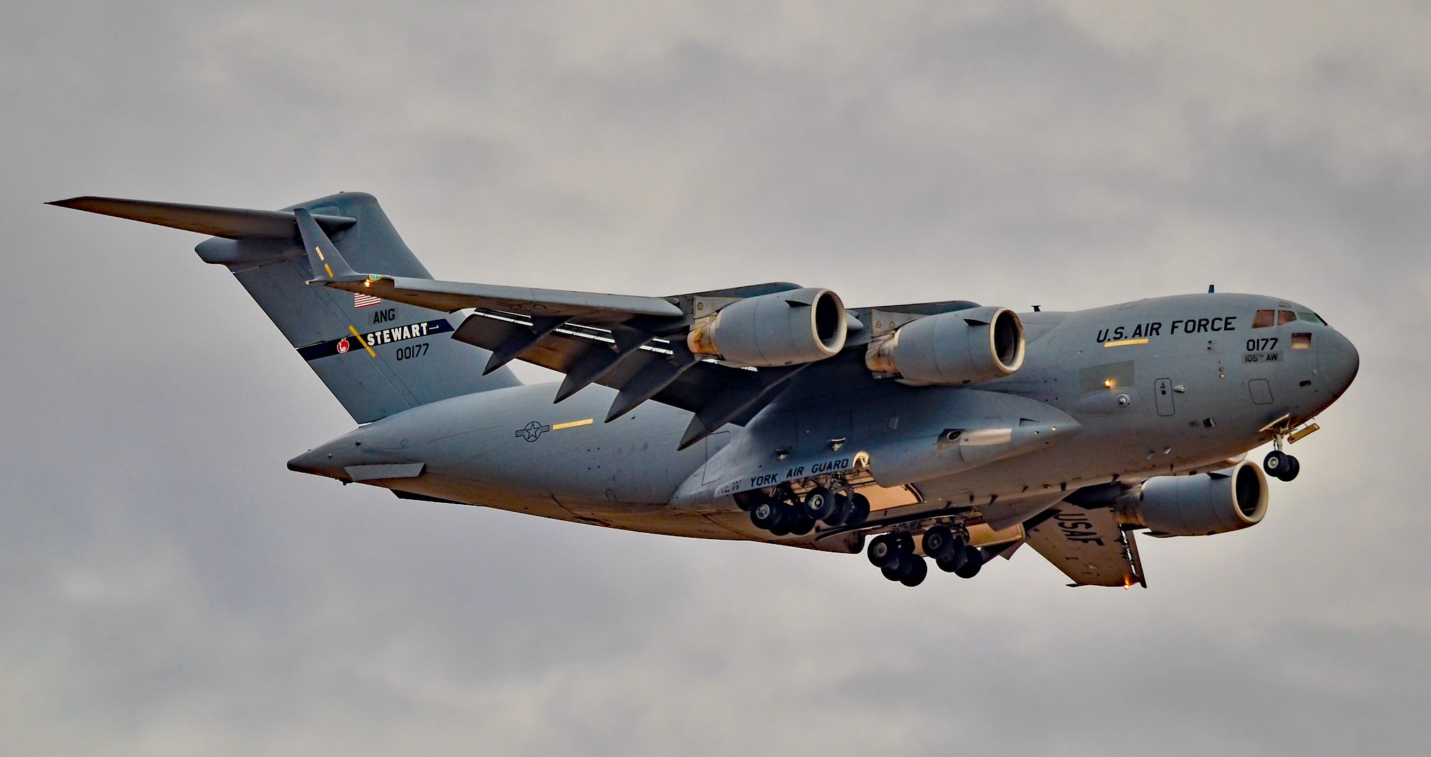 — — - 00177 Boeing C-17A Globemaster III Serial F-84/P-77 New York Air Guard - Red Flag 17-1: Jan. 23 to Feb. 10, 2017br /Las Vegas - Nellis AFB (LSV / KLSV)br /USA - Nevada, February 10, 2017br /Photo: TDelCoro