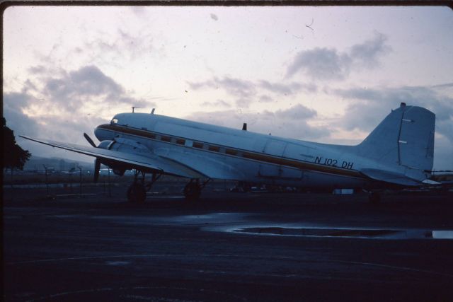 Douglas DC-3 (N102DH) - DHL.  As far as I can tell the DHL operations in Hawaii were taken over by Pacific Air Express.