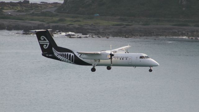 de Havilland Dash 8-300 (ZK-NFI) - On final approach into Wellington